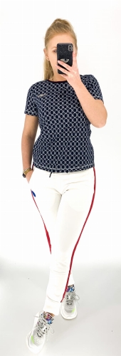 Spodnie Aeronautica Militare 201PF757DF398 Ecru