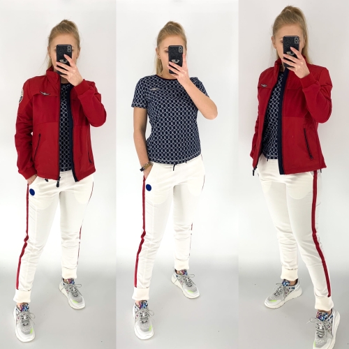 Spodnie Aeronautica Militare 201PF757DF398 Ecru